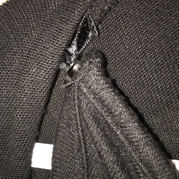 AnyBody Black Sheer Small Crossover Top - Picture 10 of 13